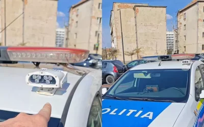 Aparat nou pe mașinile de Poliție: scanează numerele și poate identifica automat șoferii cu probleme