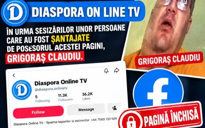 Facebook a inchis pagina Diaspora online tv!